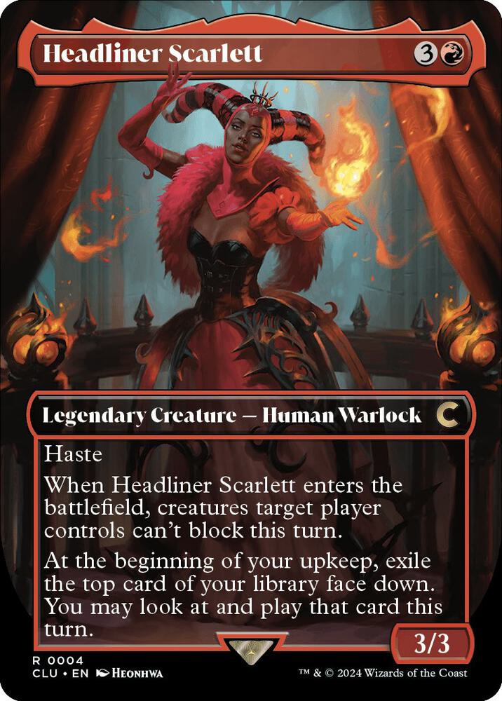Headliner Scarlett (Borderless), Ravnica: Clue Edition 4
