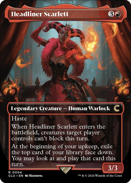 Headliner Scarlett (Borderless), Ravnica: Clue Edition 4