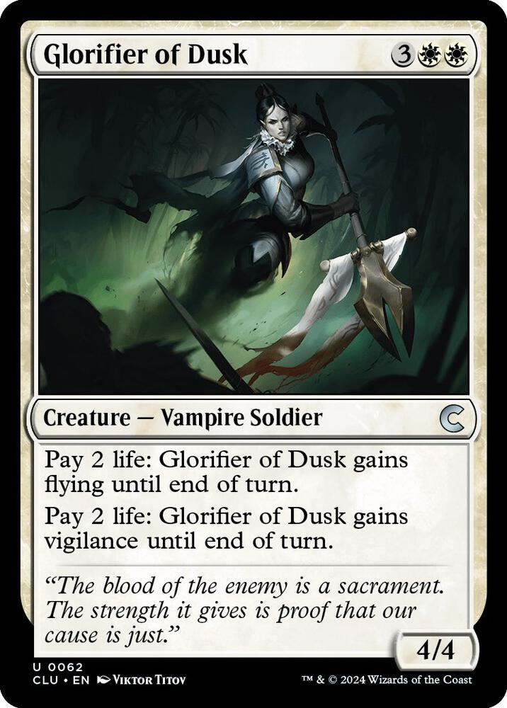Glorifier of Dusk, Ravnica: Clue Edition 62