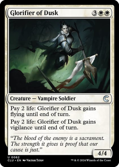 Glorifier of Dusk, Ravnica: Clue Edition 62