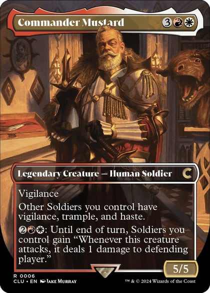 Commander Mustard (Borderless), Ravnica: Clue Edition 6