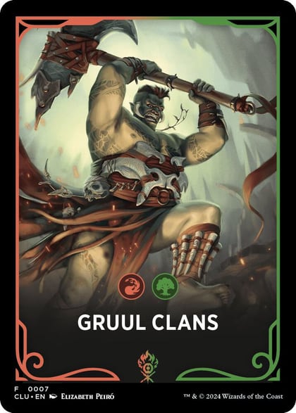 Gruul Clans Theme Card, Ravnica: Clue Edition 7