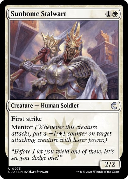 Sunhome Stalwart, Ravnica: Clue Edition 73