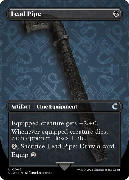 Lead Pipe (Borderless), Ravnica: Clue Edition 9