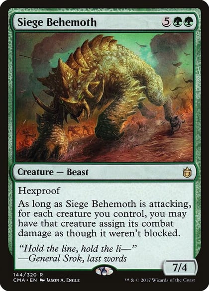 Siege Behemoth, Commander Anthology 144