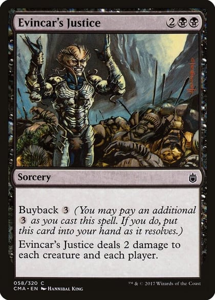 Evincar's Justice, Commander Anthology 58