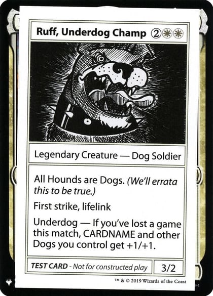 Ruff, Underdog Champ, Mystery Booster: Convention Edition Exclusives #202668