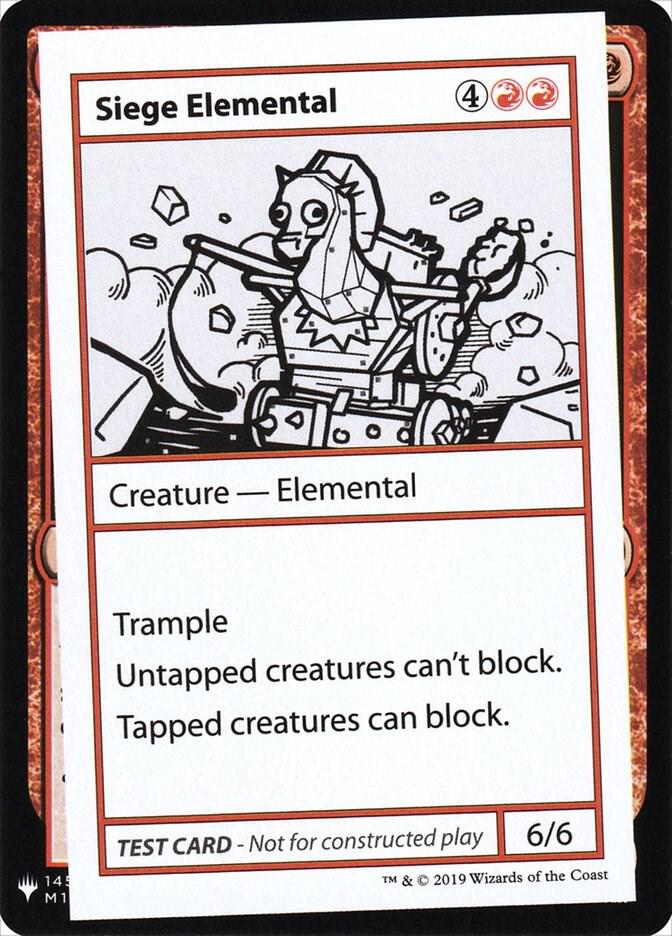 Siege Elemental, Mystery Booster: Convention Edition Exclusives #202679