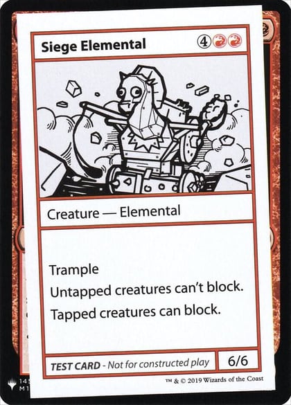 Siege Elemental, Mystery Booster: Convention Edition Exclusives #202679