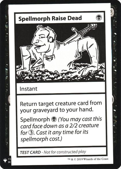 Spellmorph Raise Dead, Mystery Booster: Convention Edition Exclusives #202688