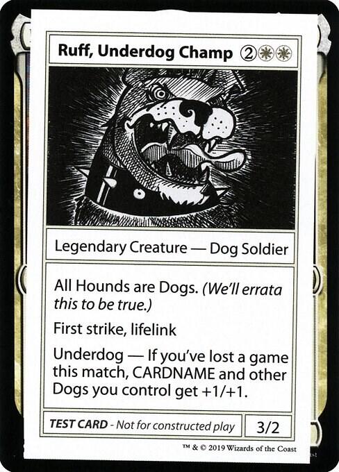 Ruff, Underdog Champ (No PW Symbol), Mystery Booster: Convention Edition Exclusives #246940