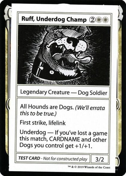 Ruff, Underdog Champ (No PW Symbol), Mystery Booster: Convention Edition Exclusives #246940