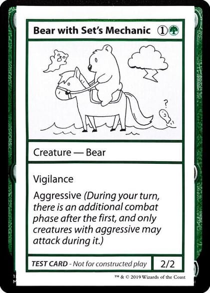 Bear with Set's Mechanic (No PW Symbol), Mystery Booster: Convention Edition Exclusives #246958