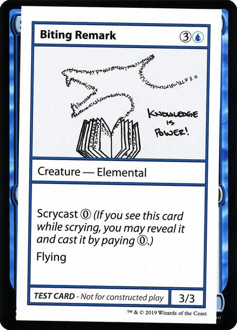 Biting Remark (No PW Symbol), Mystery Booster: Convention Edition Exclusives #246965