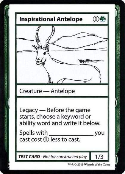 Inspirational Antelope (No PW Symbol), Mystery Booster: Convention Edition Exclusives #246973