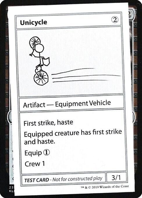 Unicycle (No PW Symbol), Mystery Booster: Convention Edition Exclusives #247012