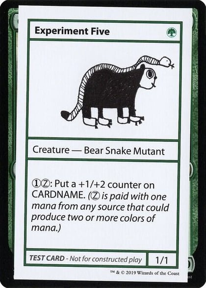 Experiment Five (No PW Symbol), Mystery Booster: Convention Edition Exclusives #247036