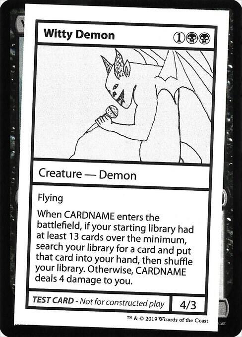 Witty Demon (No PW Symbol), Mystery Booster: Convention Edition Exclusives #247053