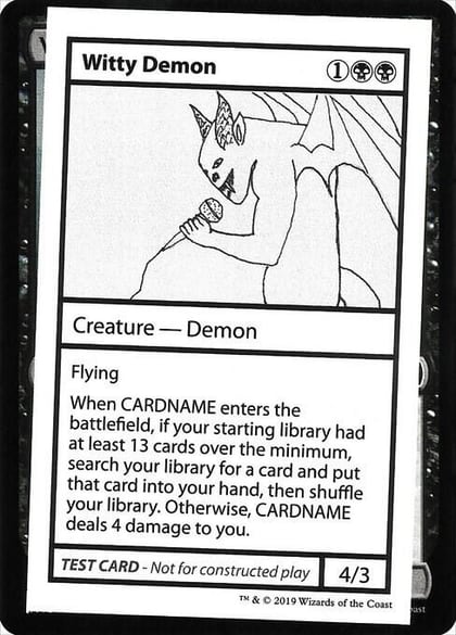 Witty Demon (No PW Symbol), Mystery Booster: Convention Edition Exclusives #247053