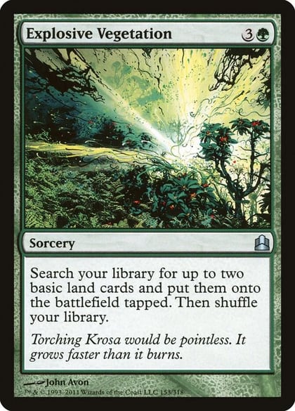 Explosive Vegetation, Commander 153