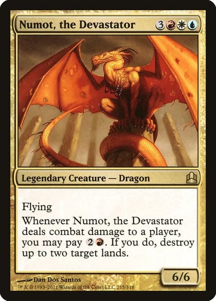 Numot, the Devastator, Commander 215
