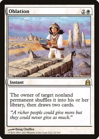 Oblation, Commander 22