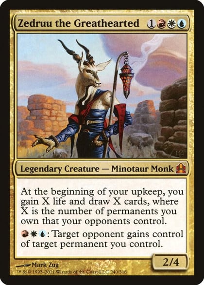 Zedruu the Greathearted, Commander 240