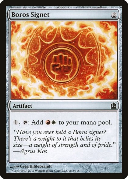 Boros Signet, Commander 243