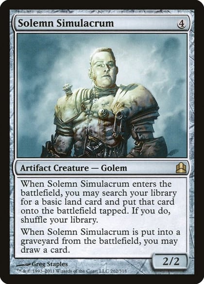Solemn Simulacrum, Commander 262