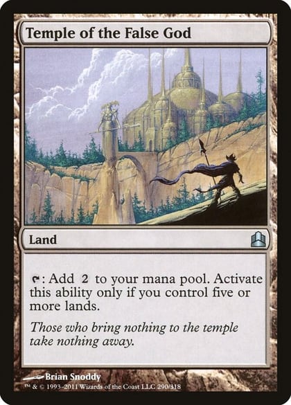 Temple of the False God, Commander 290