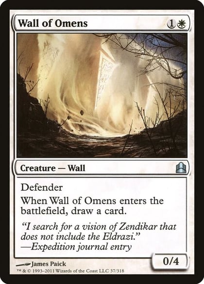 Wall of Omens, Commander 37