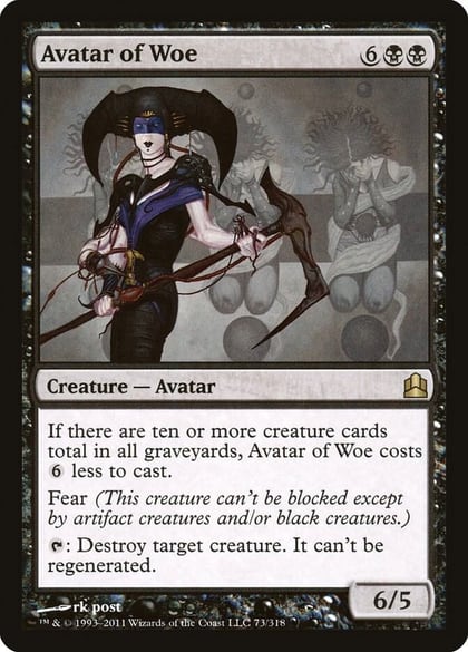 Avatar of Woe, Commander 73