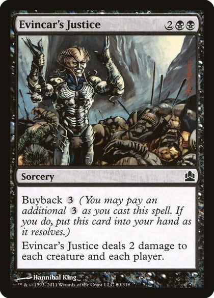 Evincar's Justice, Commander 80