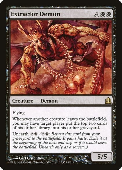 Extractor Demon, Commander 81