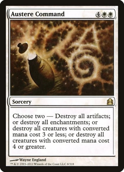 Austere Command, Commander 8