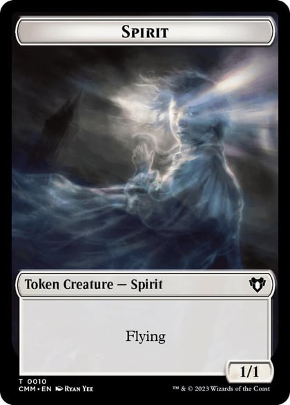 Spirit (0010) // Knight Double-Sided Token, Commander Masters 10 // 7