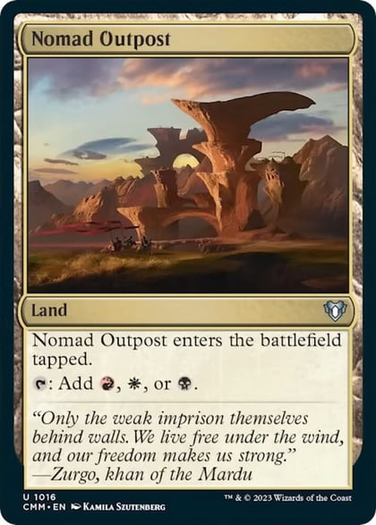Nomad Outpost, Commander Masters 1016