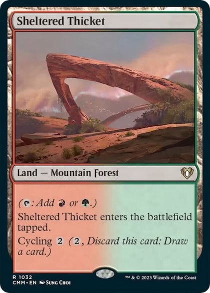 Sheltered Thicket, Commander Masters 1032