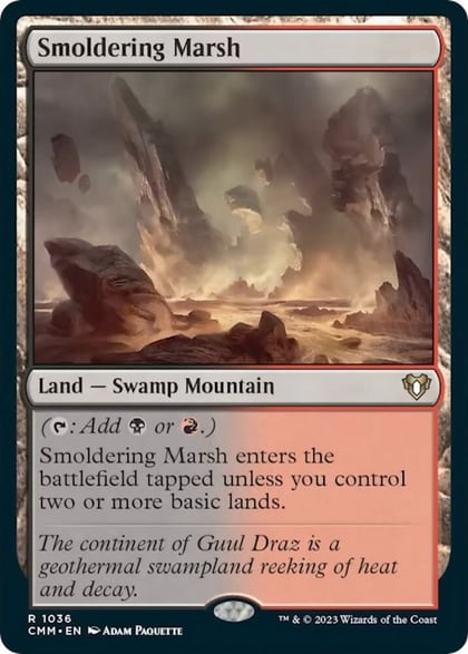 Smoldering Marsh, Commander Masters 1036