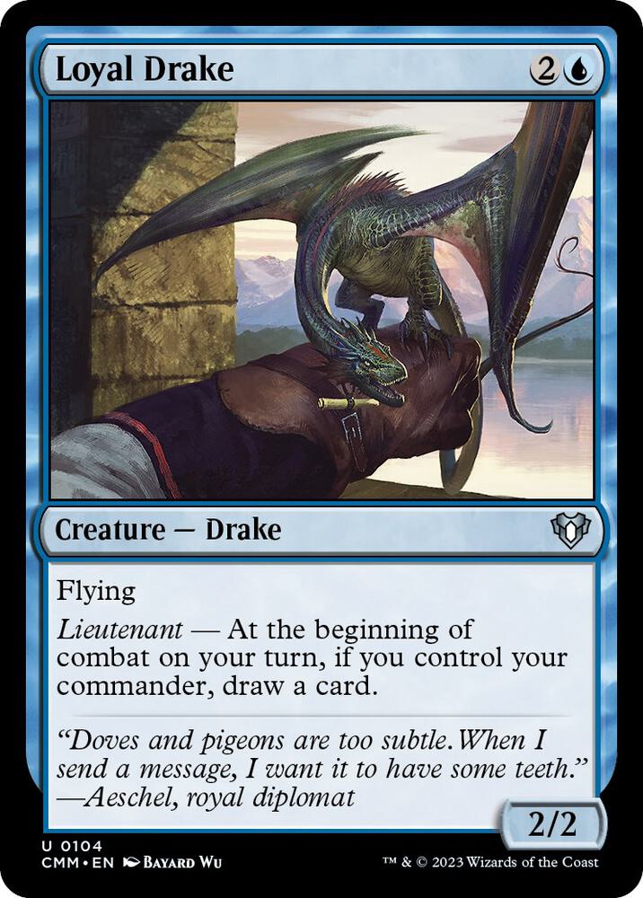 Loyal Drake, Commander Masters 104