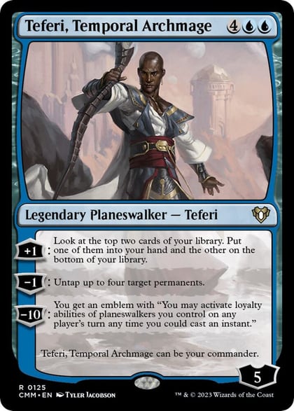 Teferi, Temporal Archmage, Commander Masters 125