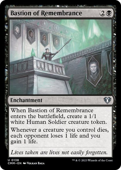 Bastion of Remembrance, Commander Masters 138