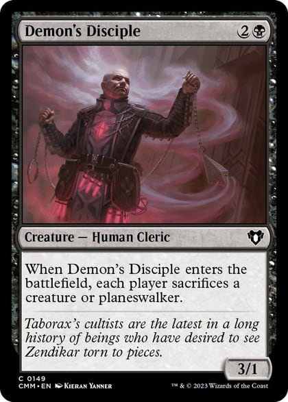 Demon's Disciple, Commander Masters 149