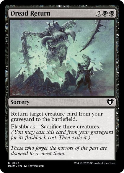 Dread Return, Commander Masters 153