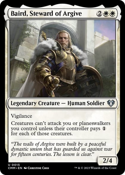 Baird, Steward of Argive, Commander Masters 15