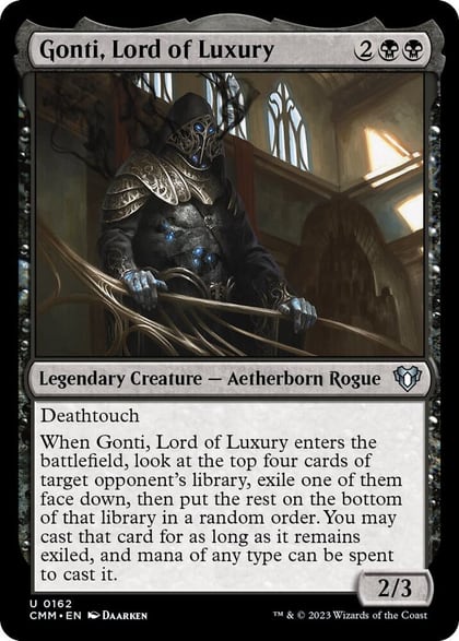 Gonti, Lord of Luxury, Commander Masters 162