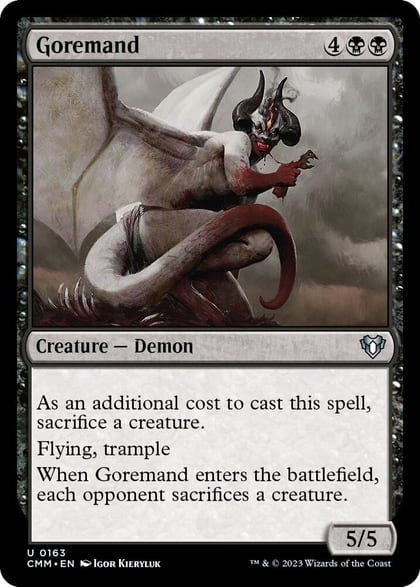 Goremand, Commander Masters 163