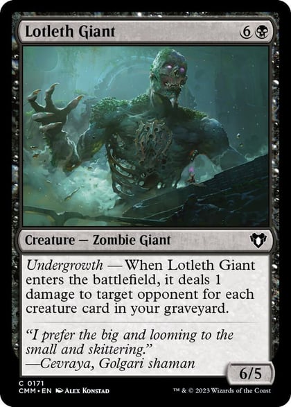Lotleth Giant, Commander Masters 171