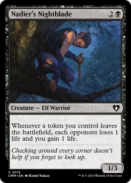 Nadier's Nightblade, Commander Masters 175