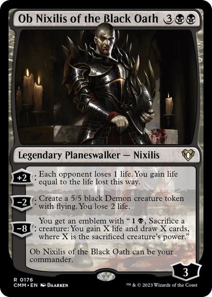Ob Nixilis of the Black Oath, Commander Masters 176